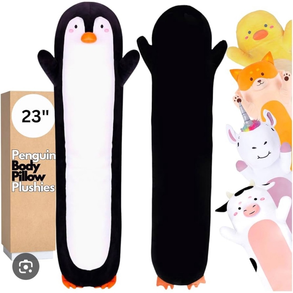 Cuddle Paws Penguin Plush Body Pillow